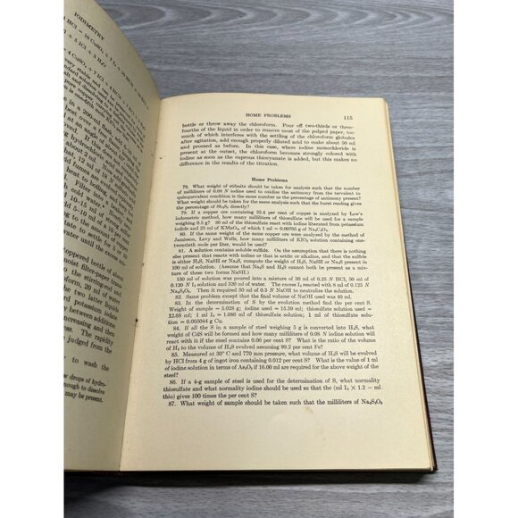 Textbook of Quantitative Analysis William Thomas Hall MIT 1930 1st Edition - Picture 9 of 10